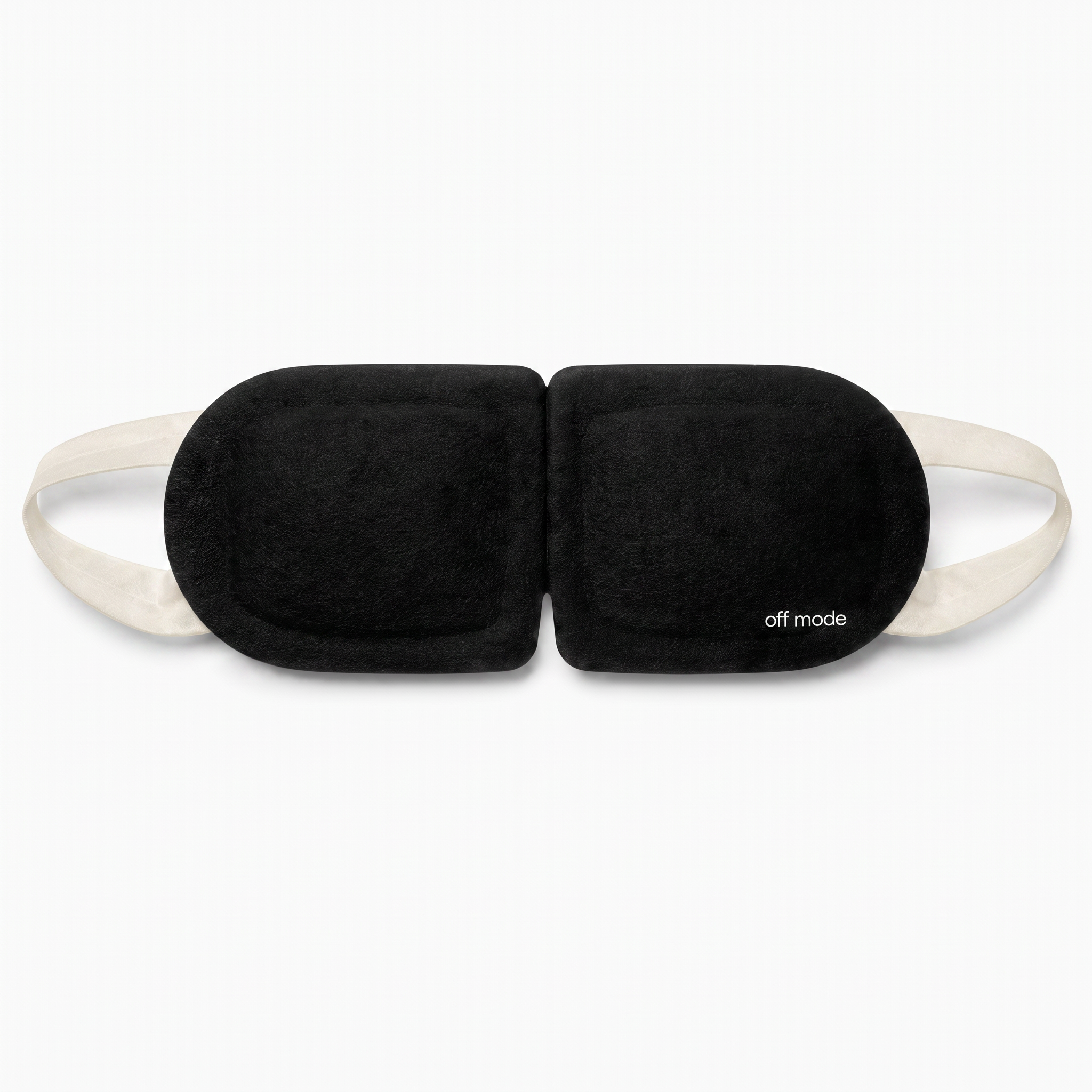 off mode self-warming screen recovery eye mask, front